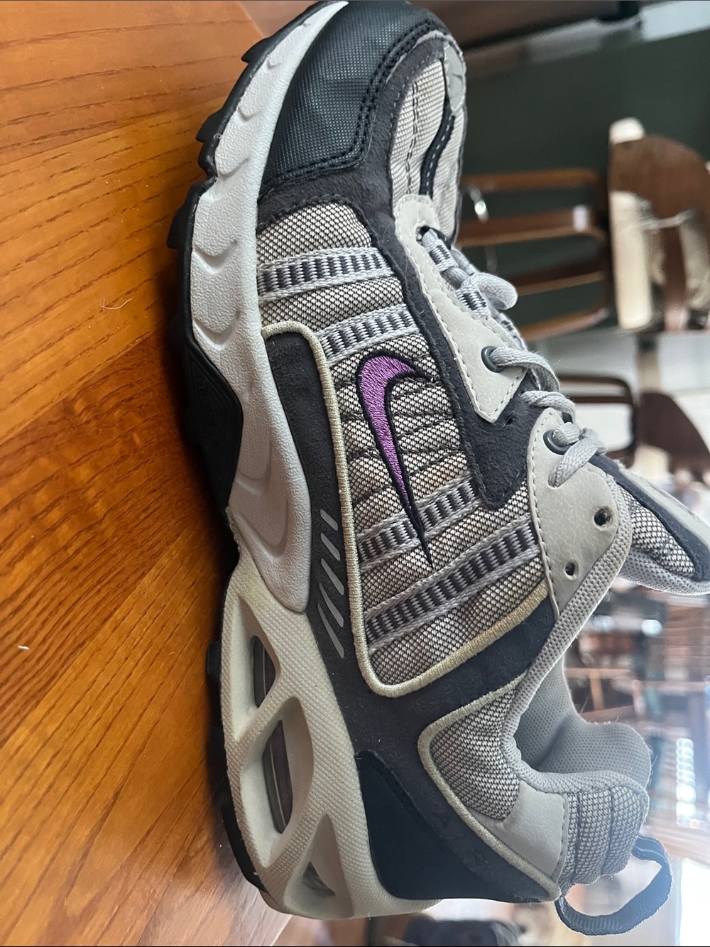 Nike women’s Black, Gray and Purple Air TN Sneakers - Picture 2 of 8